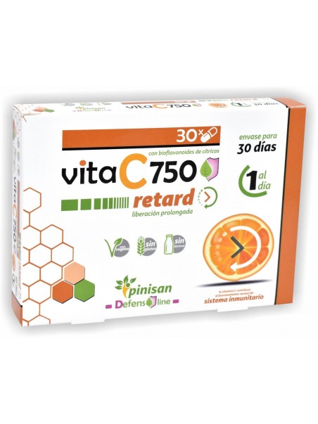 Vitamina C 750. Retard. 30 cápsulas