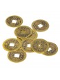 Monedas de la suerte del feng shui chino. Set de 10